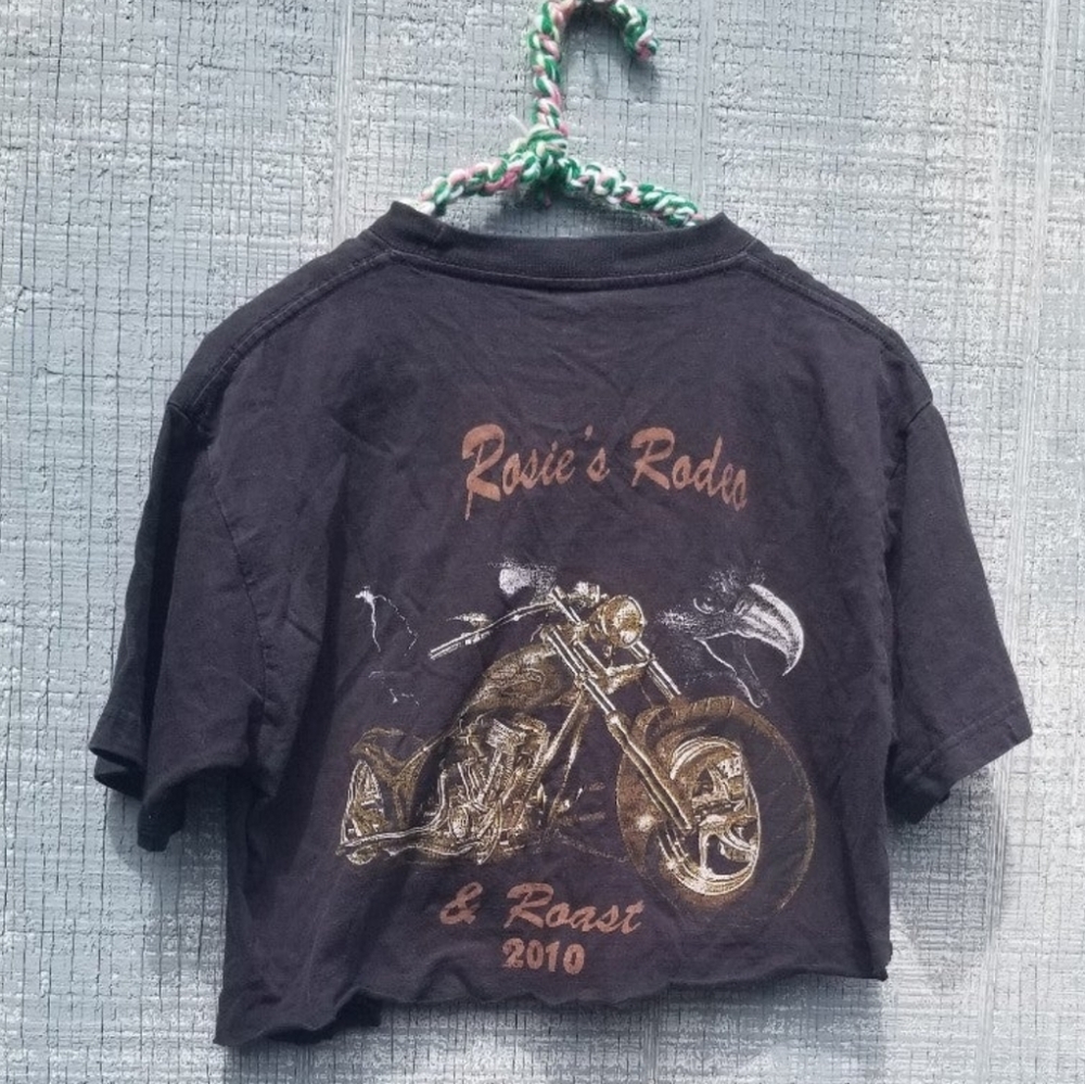 Biker crop top Tee